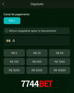 deposits 7744BET